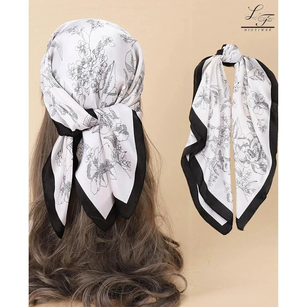 Satin Bandanas Head A 1 Green Scarf Women Lightweight Silk Hair Wrap Sleep Scarf